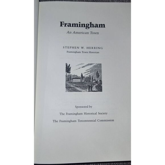 FRAMINGHAM: An American Town" (2000) by Stephen W. Herring  MASSACHUSETTS - Picture 7 of 12